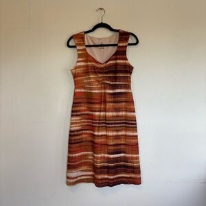 Prana Viana Dress Orange Sunset Sleeveless Stretch